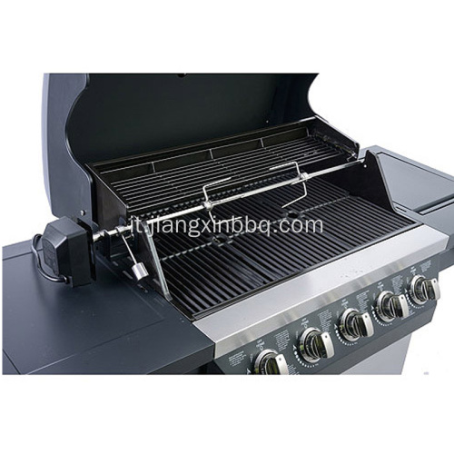 5 Fuochi Con Fornello Laterale Nature Gas Grill